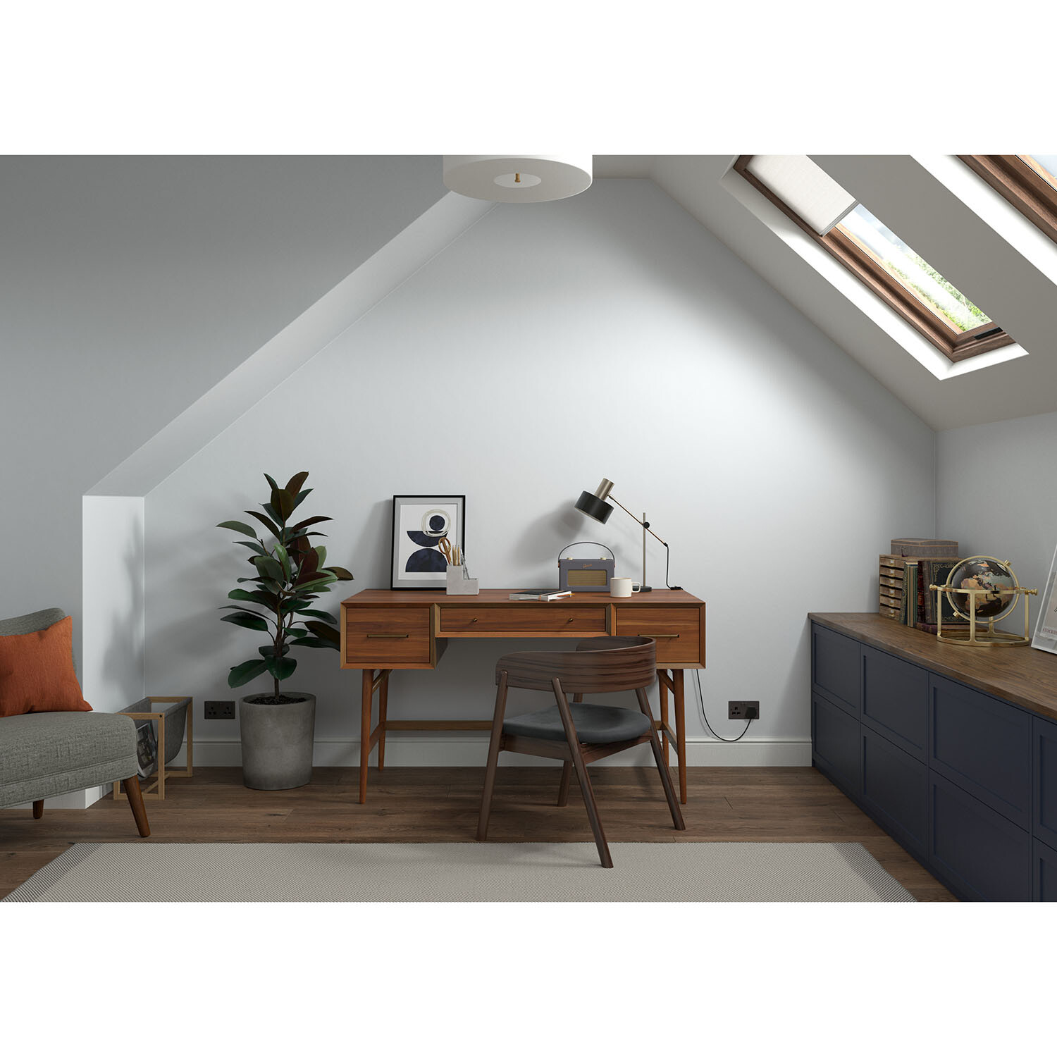 Dulux Heritage Wood and Metal Lead White Eggshell Paint 750ml Image 6