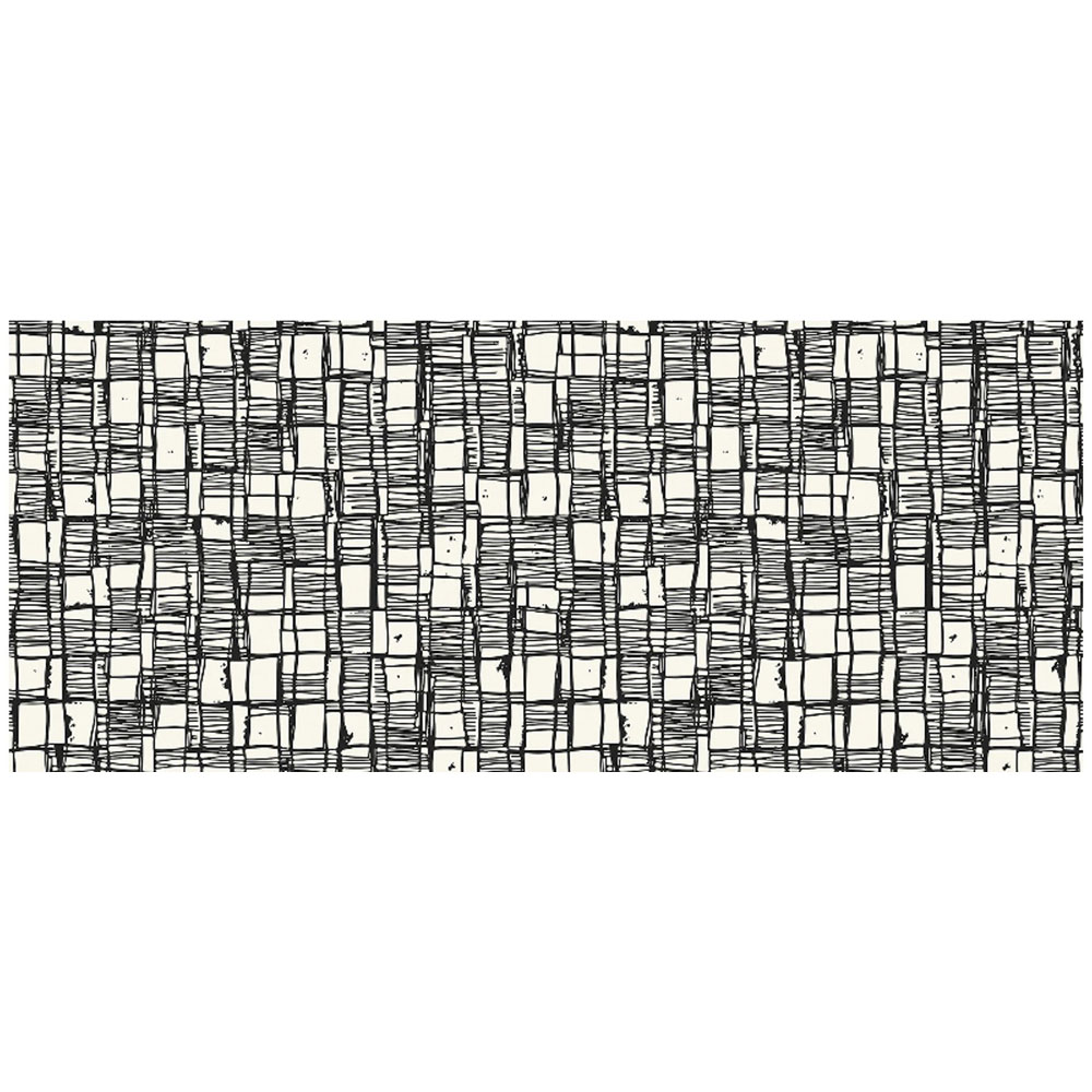 Warren Reed Designer Irregular Sketched Block Textured Glass Bathroom Splashback 25 x 60cm Image 2