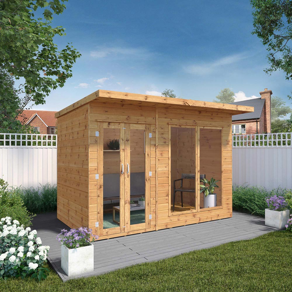 Mercia Maine 10 x 6ft Double Door Shiplap Traditional Summerhouse Image 2