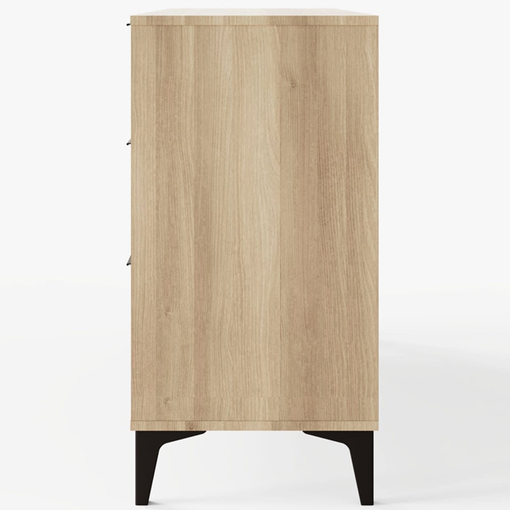 GFW Ezra 6 Drawer Oak Chest of Drawers Image 5