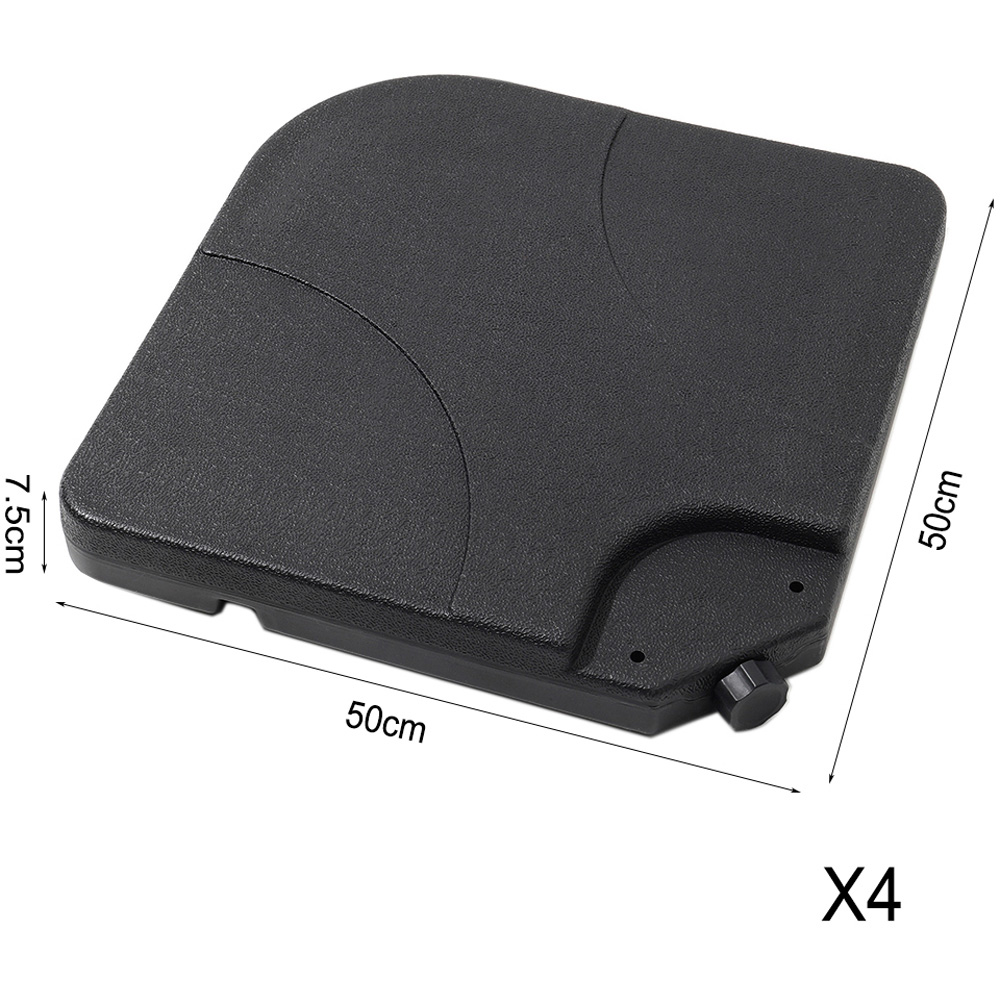 Living and Home Black Cantilever Parasol with Square Base 3m Image 8