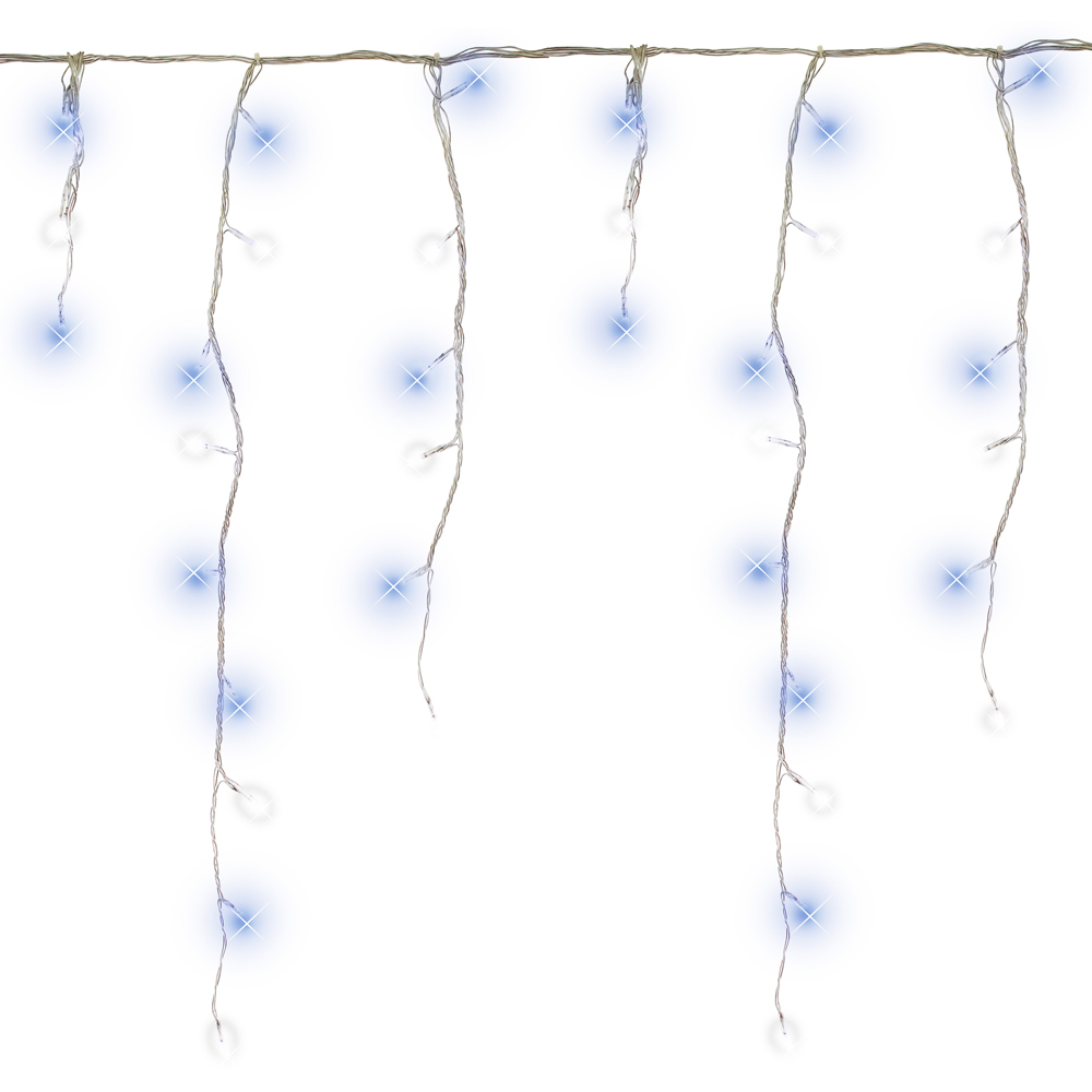 The Christmas Workshop 480 LED Blue and White Icicle String Light Image 3