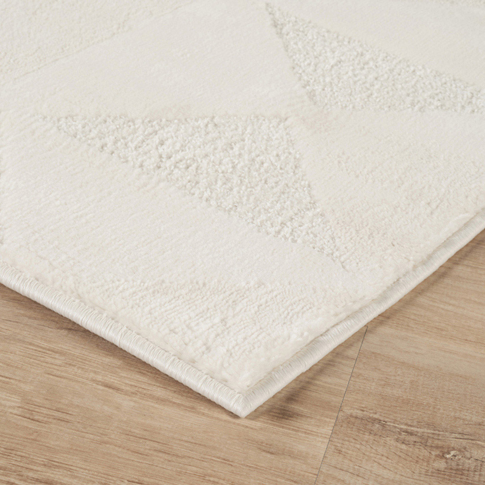 Desire Rugs Hamilton Cream Geometric Triangle Mosaic Rug 200 x 290cm Image 3