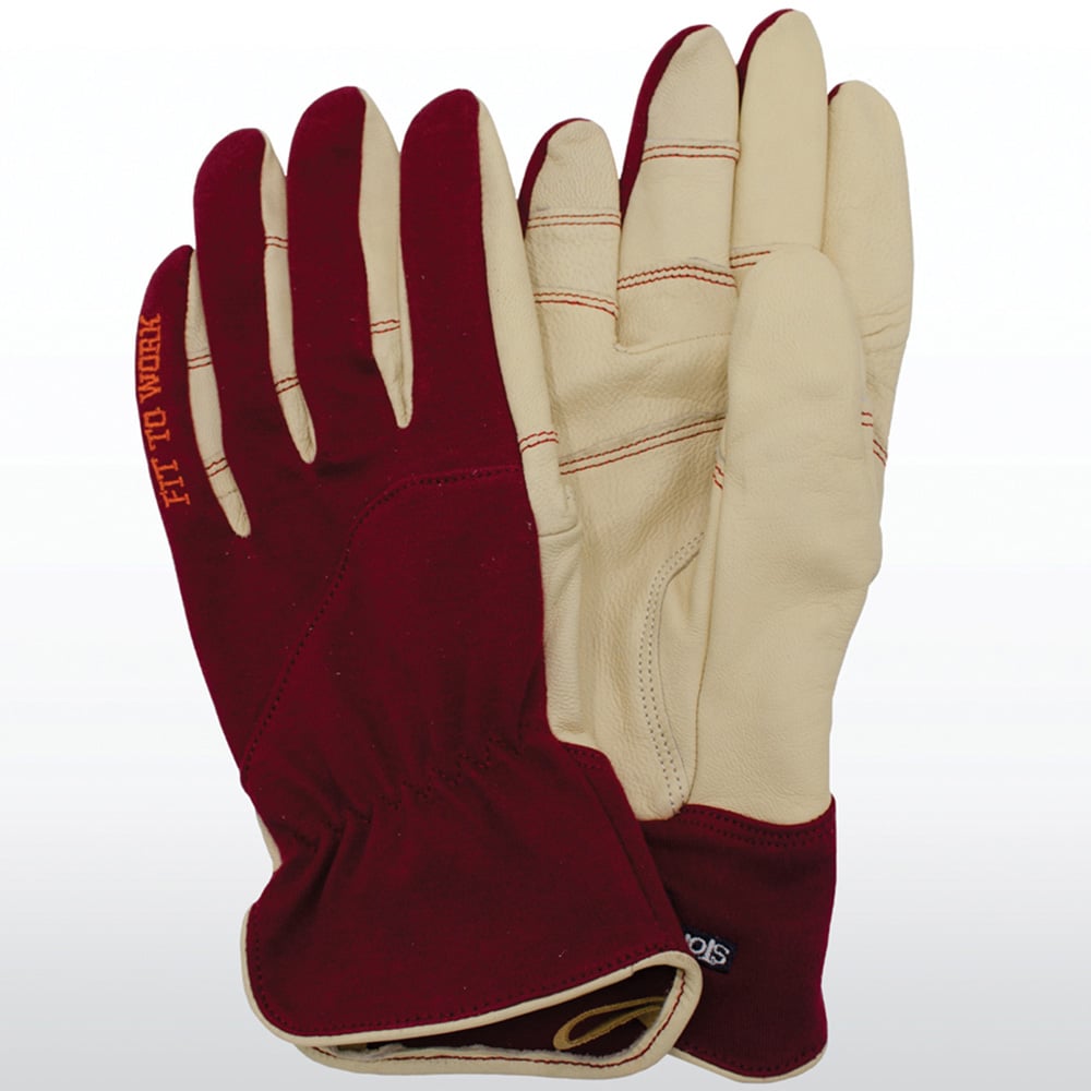 StoneBreaker Medium Women's Burgandy Work Gloves Image 3