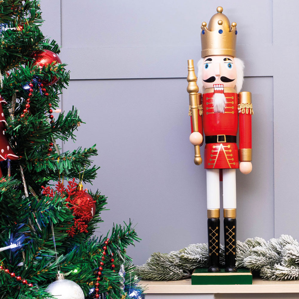 St Helens Red and White Christmas Nutcracker Image 3
