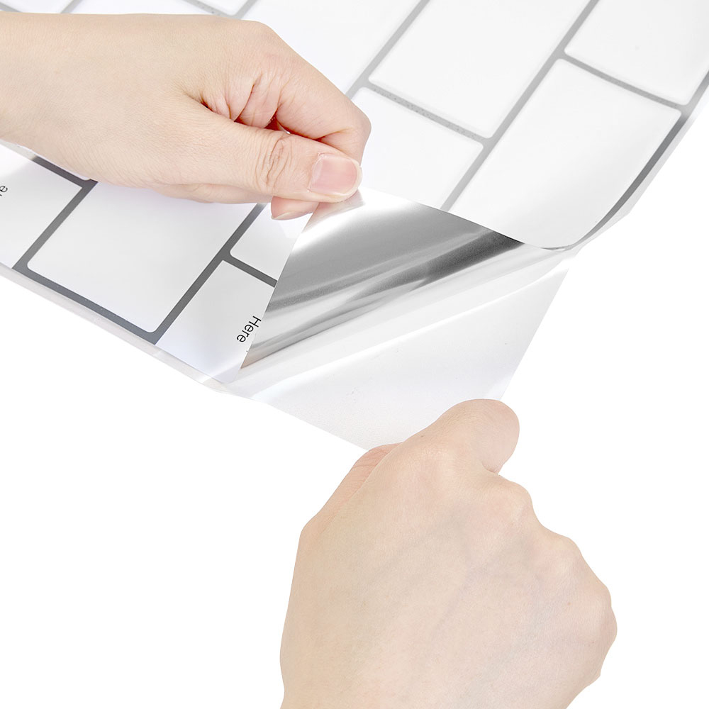 Living and Home Lattice White and Black Peel and Stick Wallpaper Tile 10 Pack Image 7