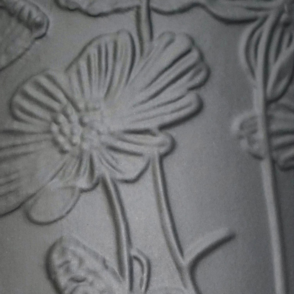 Ivyline Kew Midnight Grey Stoneware Meadow Planter 24cm Image 3
