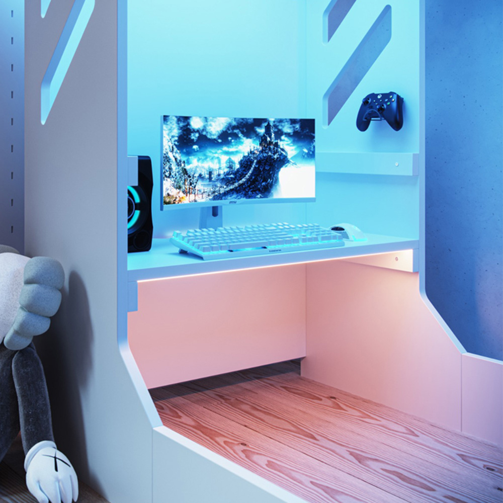 Recoil Shuttle Single White High Sleeper Image 5