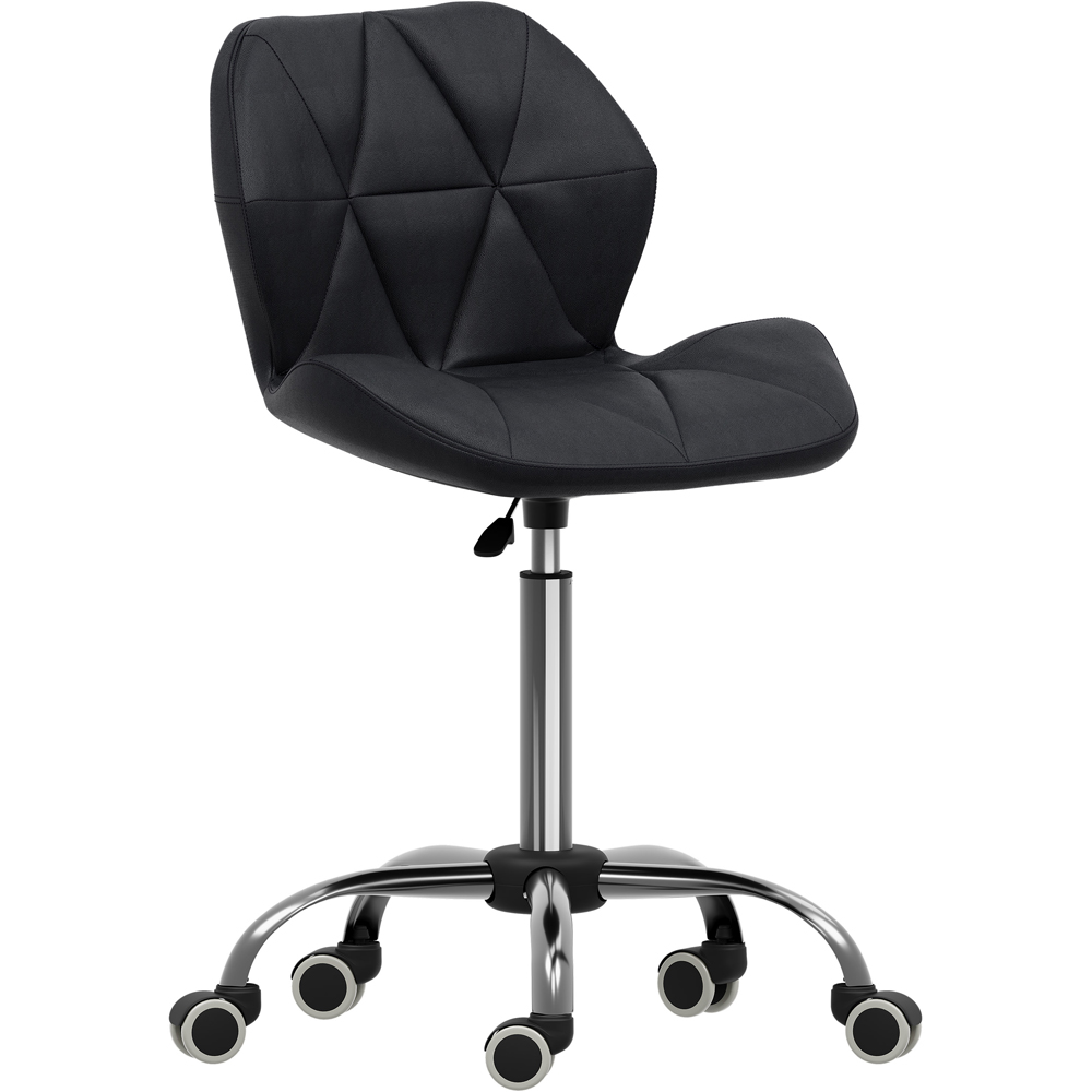 Vida Designs Geo Black PU Faux Leather Swivel Office Chair Image 2