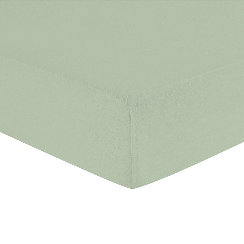 My Home Polycotton Fitted Sheet  - Sage / Double Image