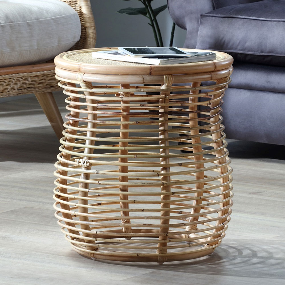 Desser Furniture Royal Natural Rattan Lamp Table Image 3