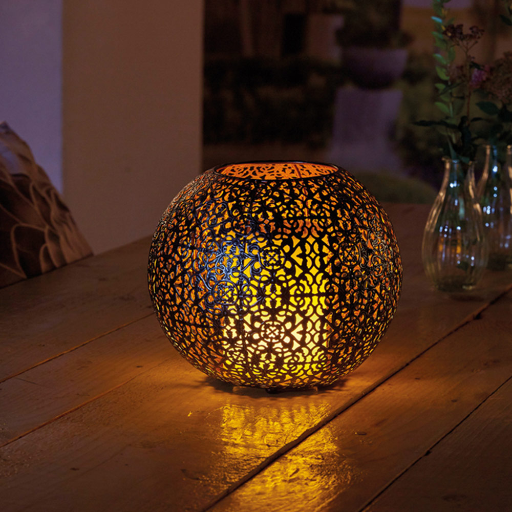 Luxform Coco Solar Metal Flame Effect Light Image 2