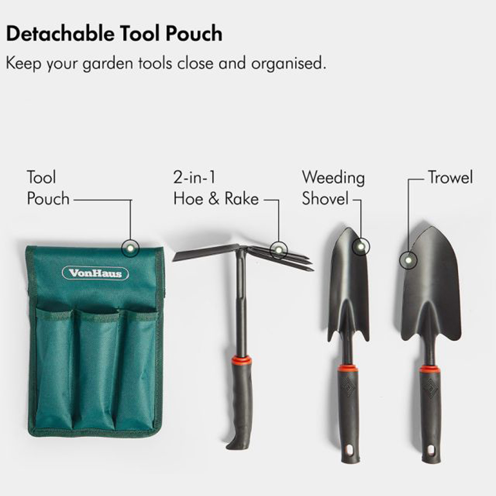 VonHaus Garden Kneeler Seat and Tool Set Image 6
