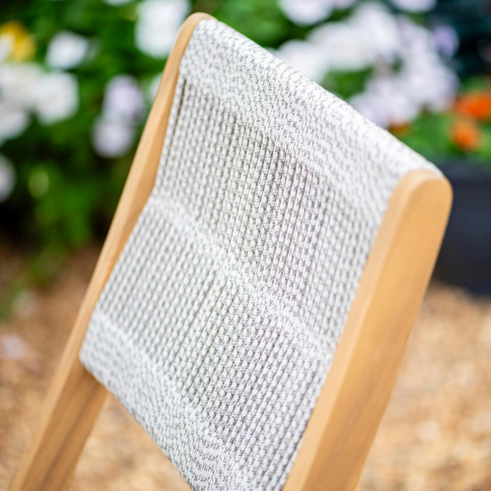 Garden Gear Arwen 2 Seater Acacia Hardwood Rope Bistro Set Image 3