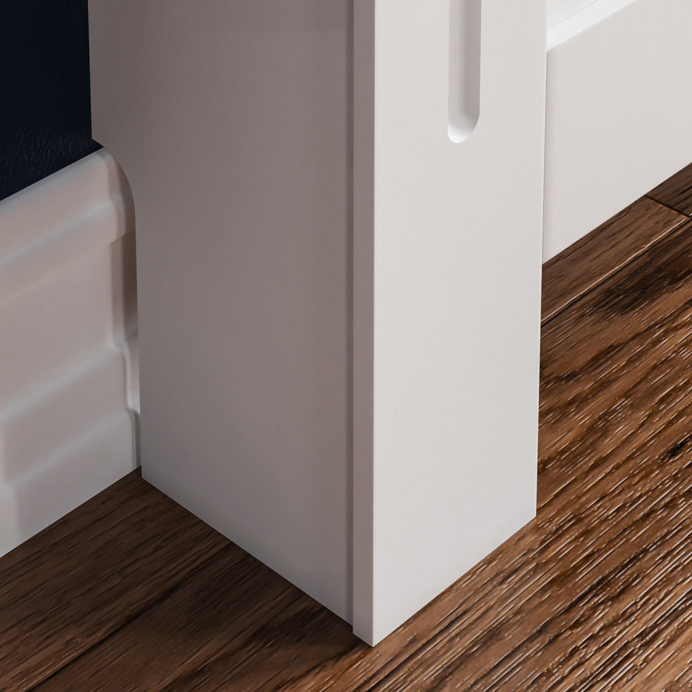 Vida Designs Chelsea White Radiator Cover Small Image 6