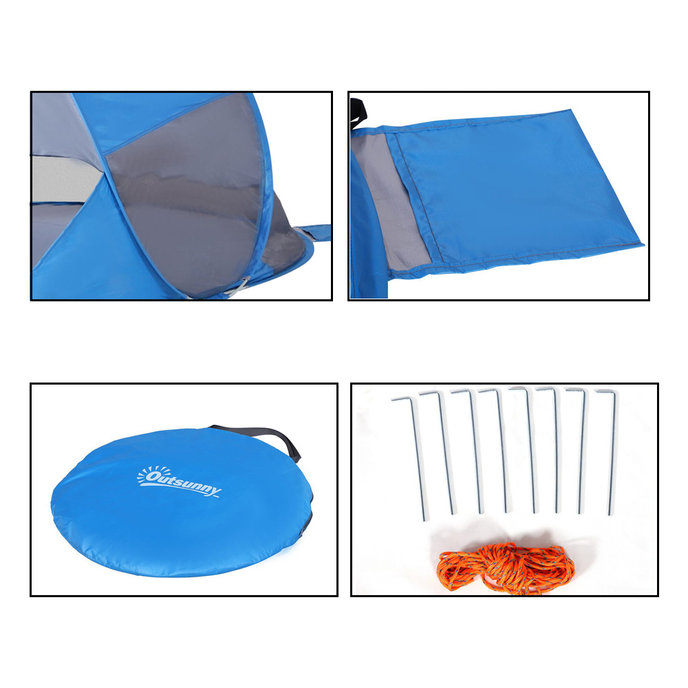 Outsunny Pop Up Portable Tent Blue Image 5