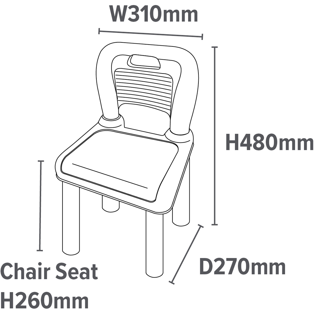 Liberty House Toys Kids Multicoloured 2 Chairs Set Image 4