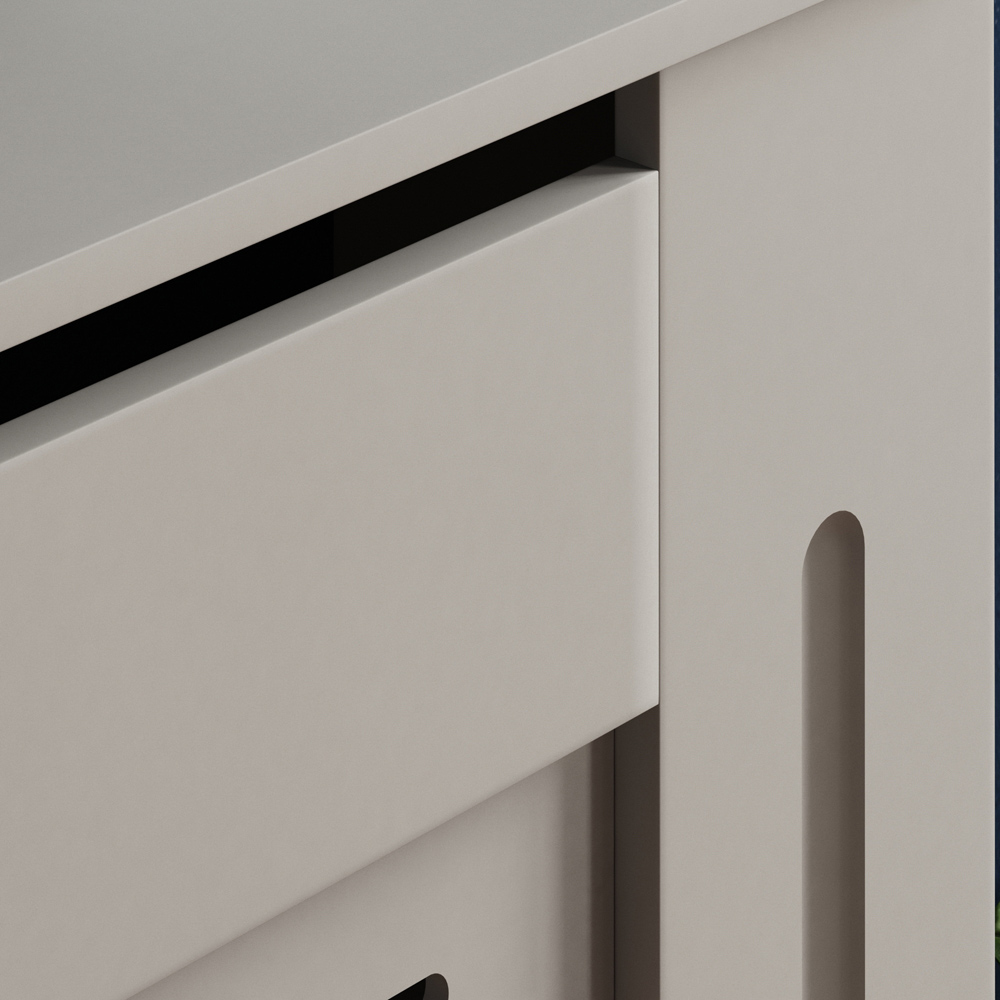 Vida Designs Milton Olive Grey Radiator Cover Large Image 4