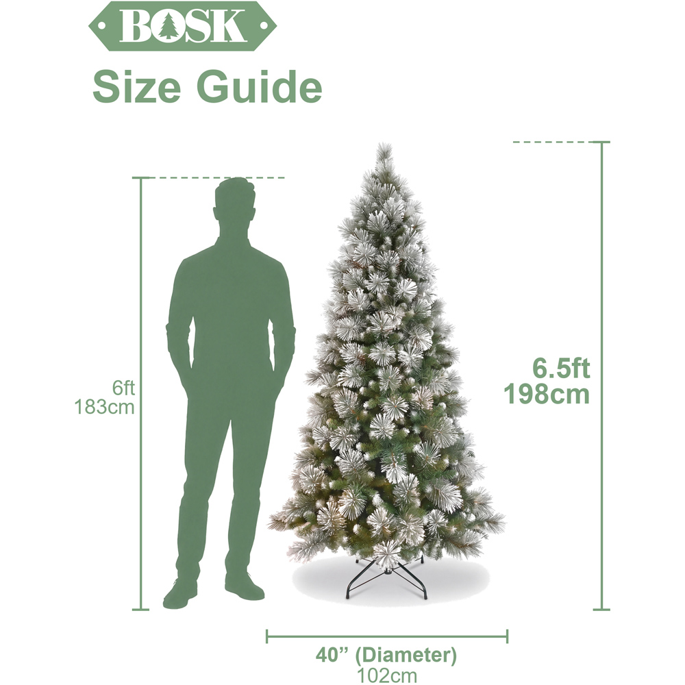 Bosk Iced Pine Artificial Christmas Tree 6.5ft Image 7