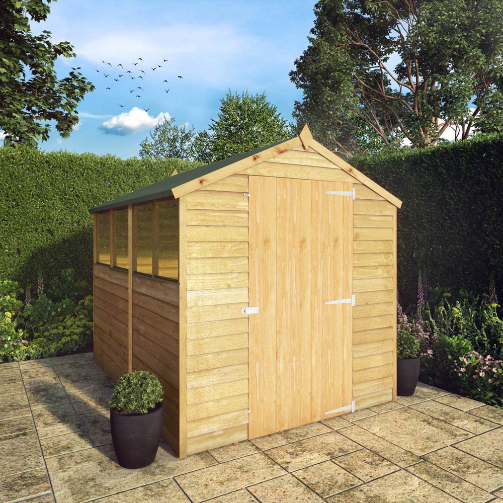 Mercia 8 x 6ft Overlap Apex Shed Image 2