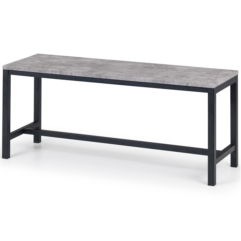 Julian Bowen Staten Concrete Effect 4 Seater Dining Set Black Image 5