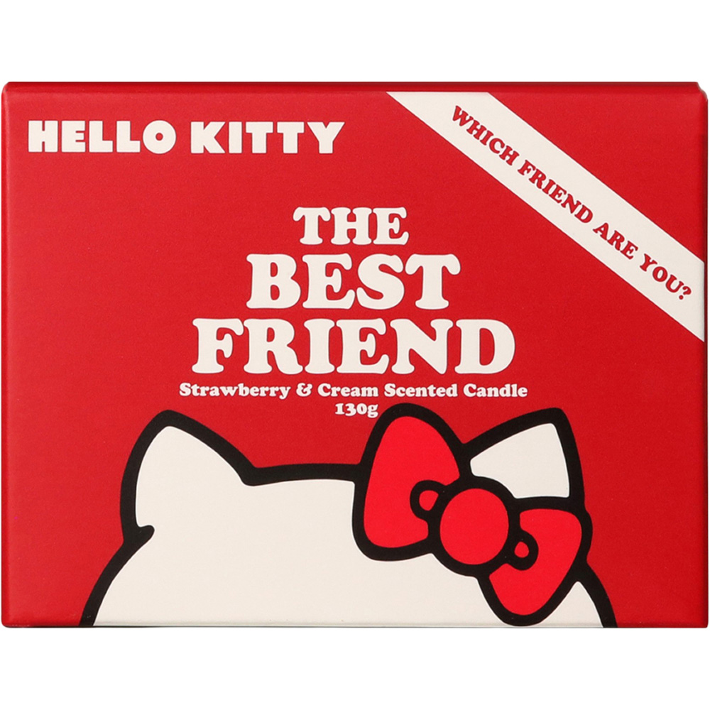 Hello Kitty The Best Friend Strawberry and Cream Scented Candle Image 2