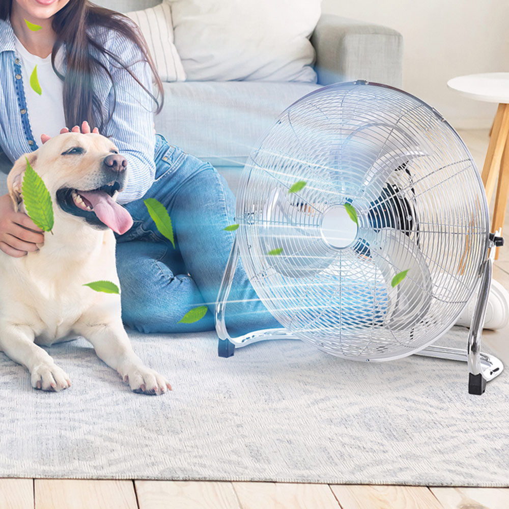 HOMCOM Silver Desk Fan 20 inch Image 2