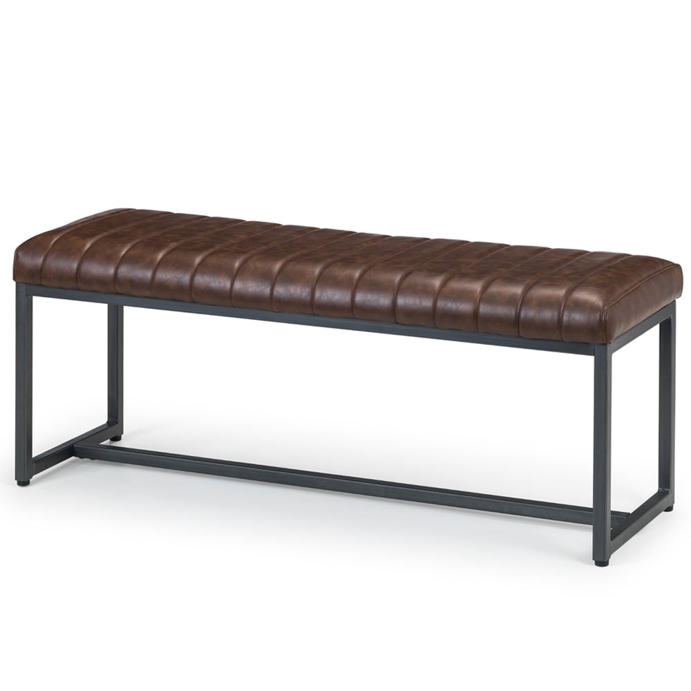 Julian Bowen Brooklyn 2 Seater Brown Dining Bench Image 2