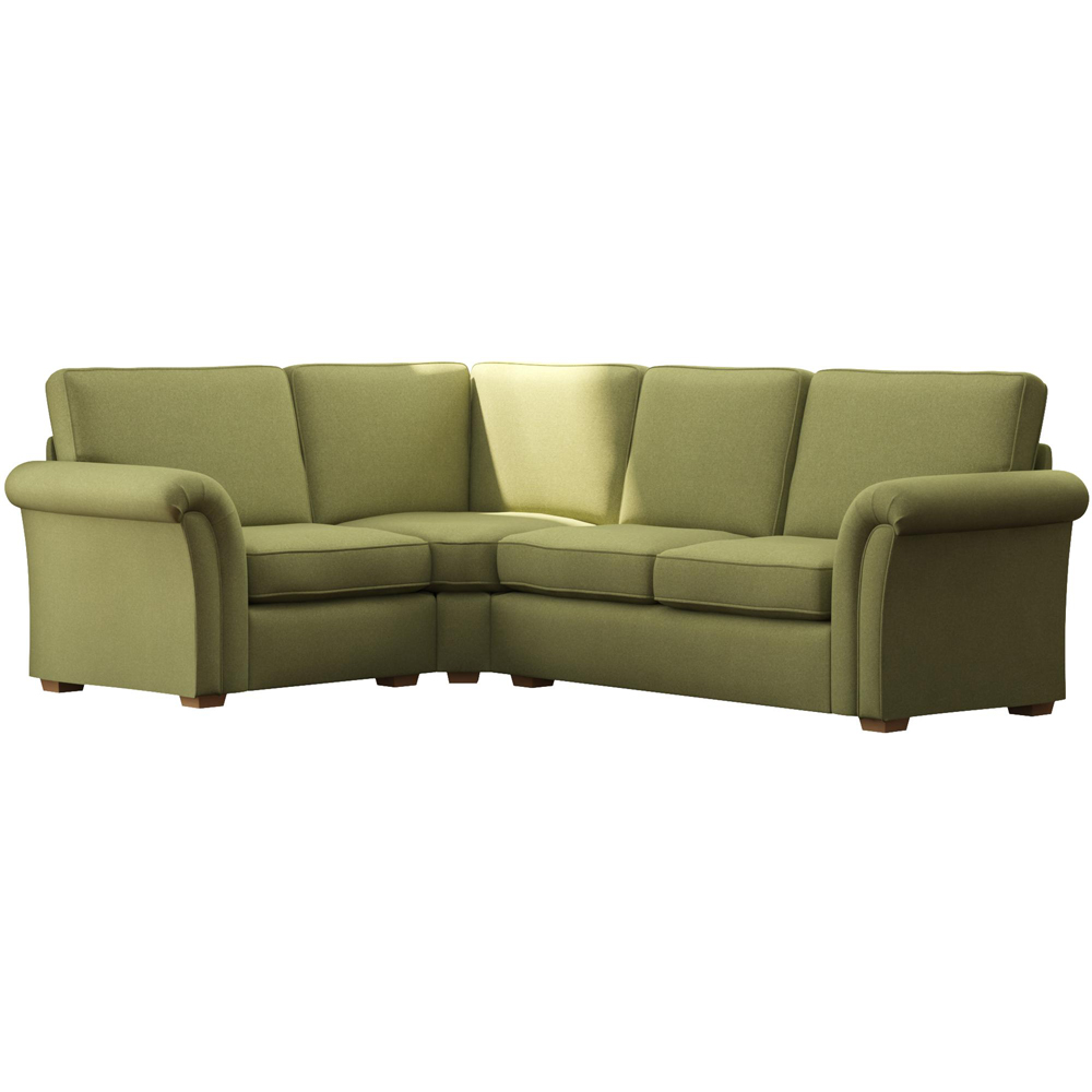Castleacre 3 Seater Venice Olive Right Hand Fixed Back Corner Sofa Image 2