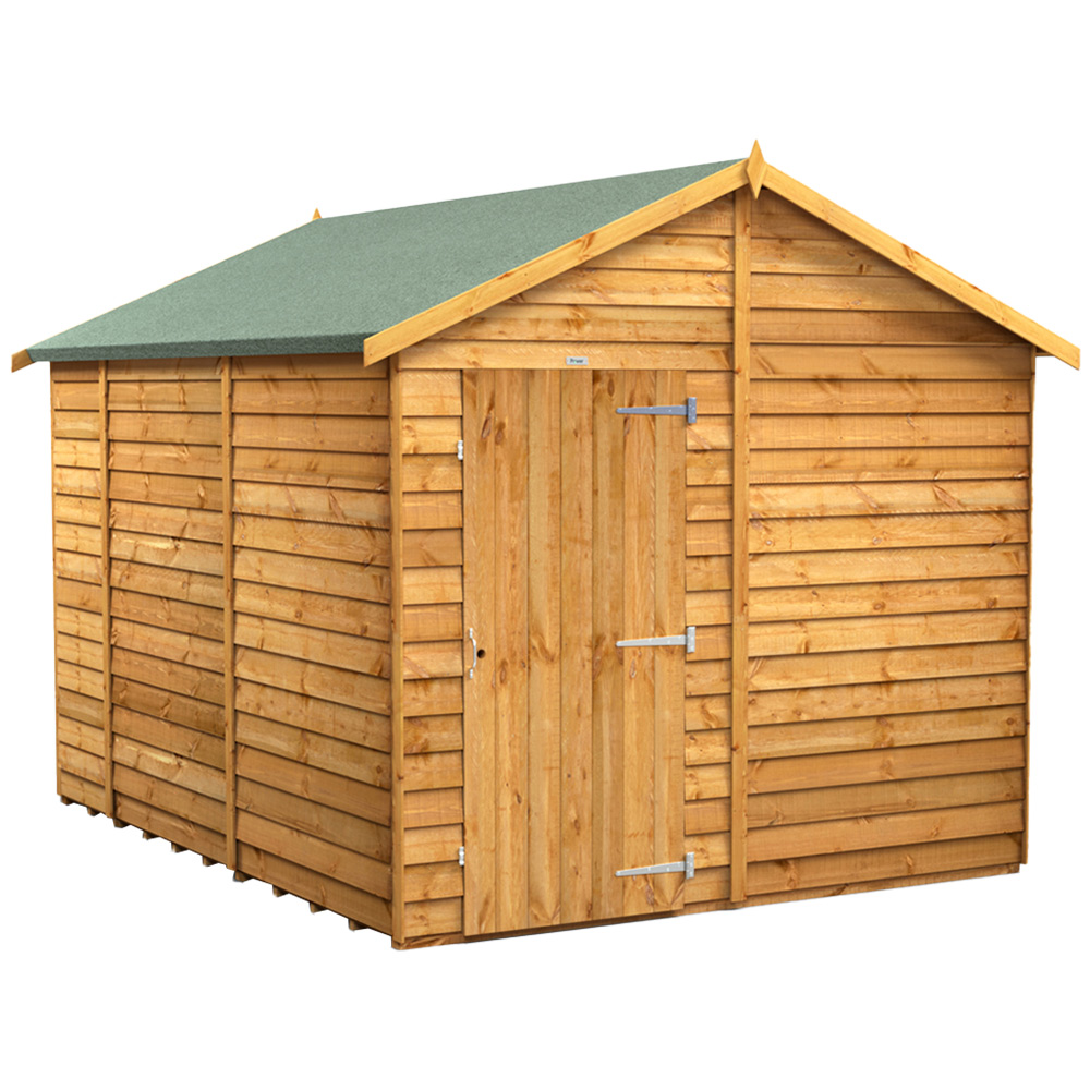 Power 10 x 8ft Overlap Apex Garden Shed Image 1