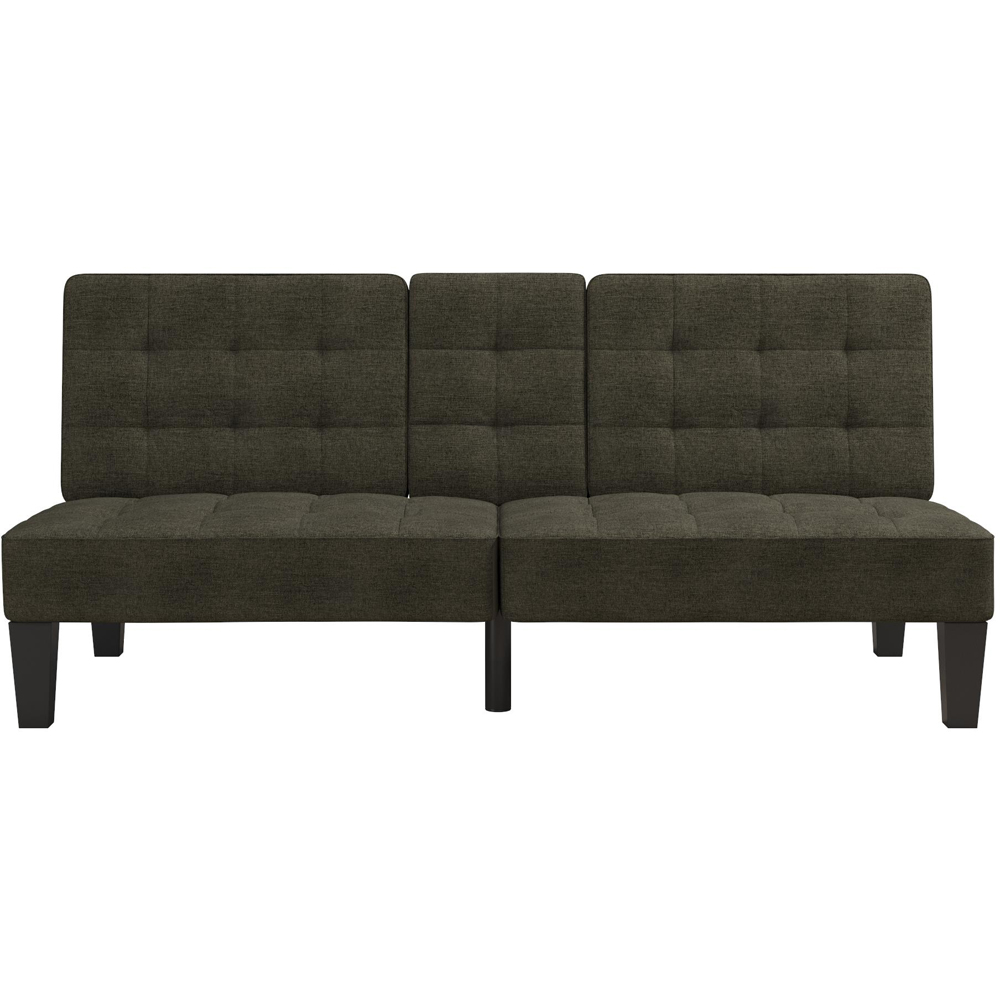 Dorel Adalynn Grey Linen Convertible Futon Image 3