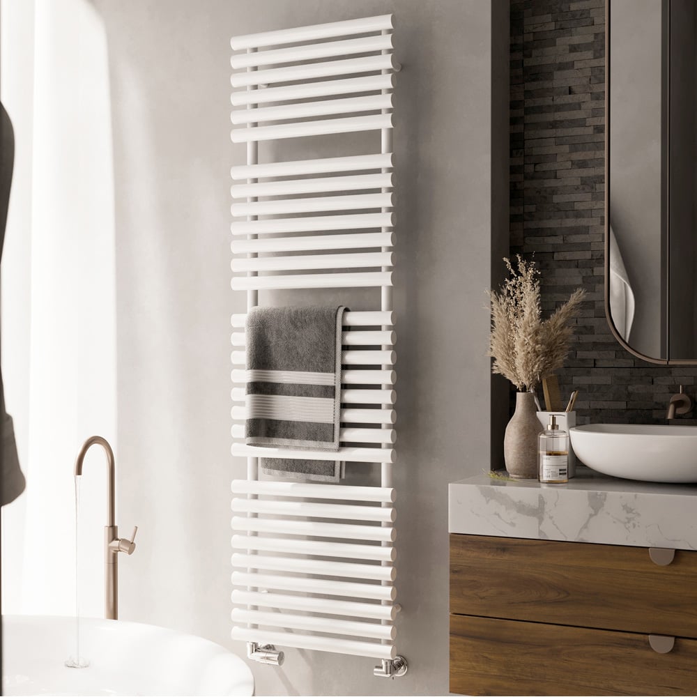 Terma Rolo Towel 3454BTU White Heated Towel Rail 1800 x 520mm Image 2