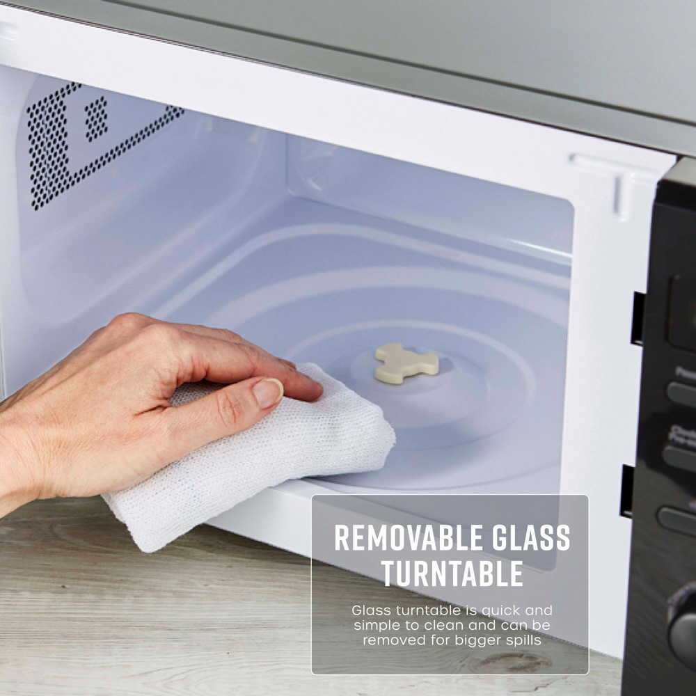 Swan SM4421BLK 20L Black Digital Microwave with 5 Power Levels and Defrost Function 800W Image 7