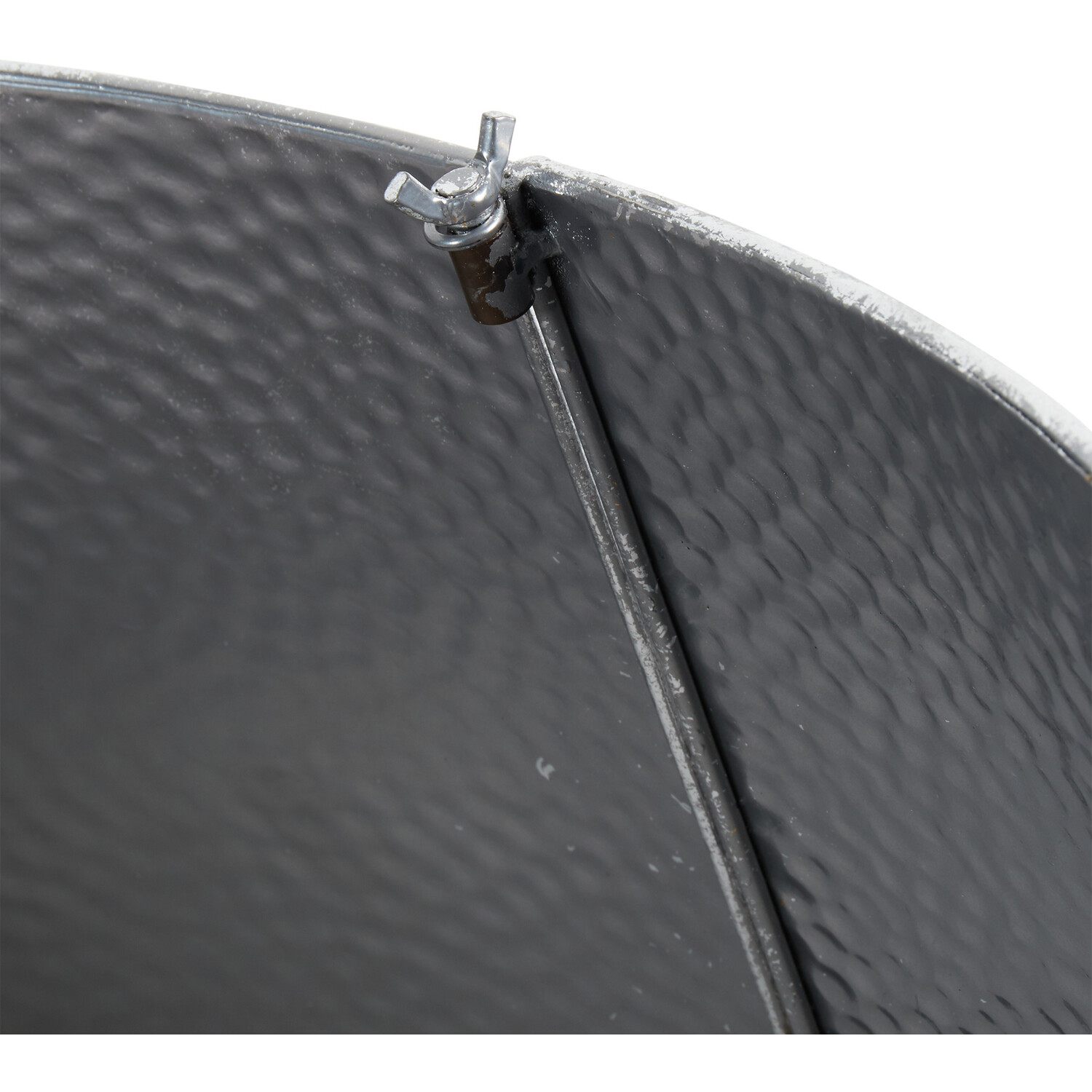 Hammered Metal Tree Skirt - Silver Image 3