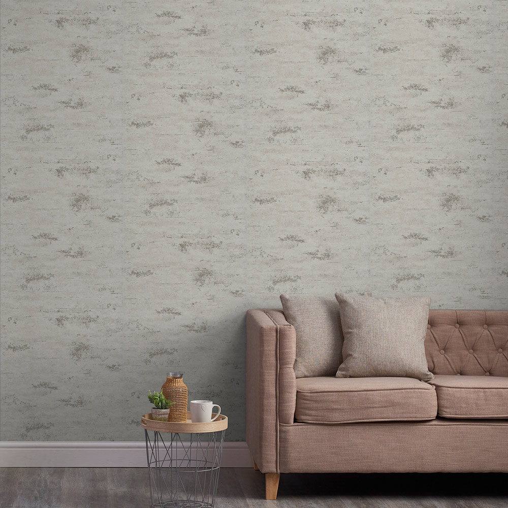 Grandeco On The Rocks Cream and Gold Wallpaper Image 3