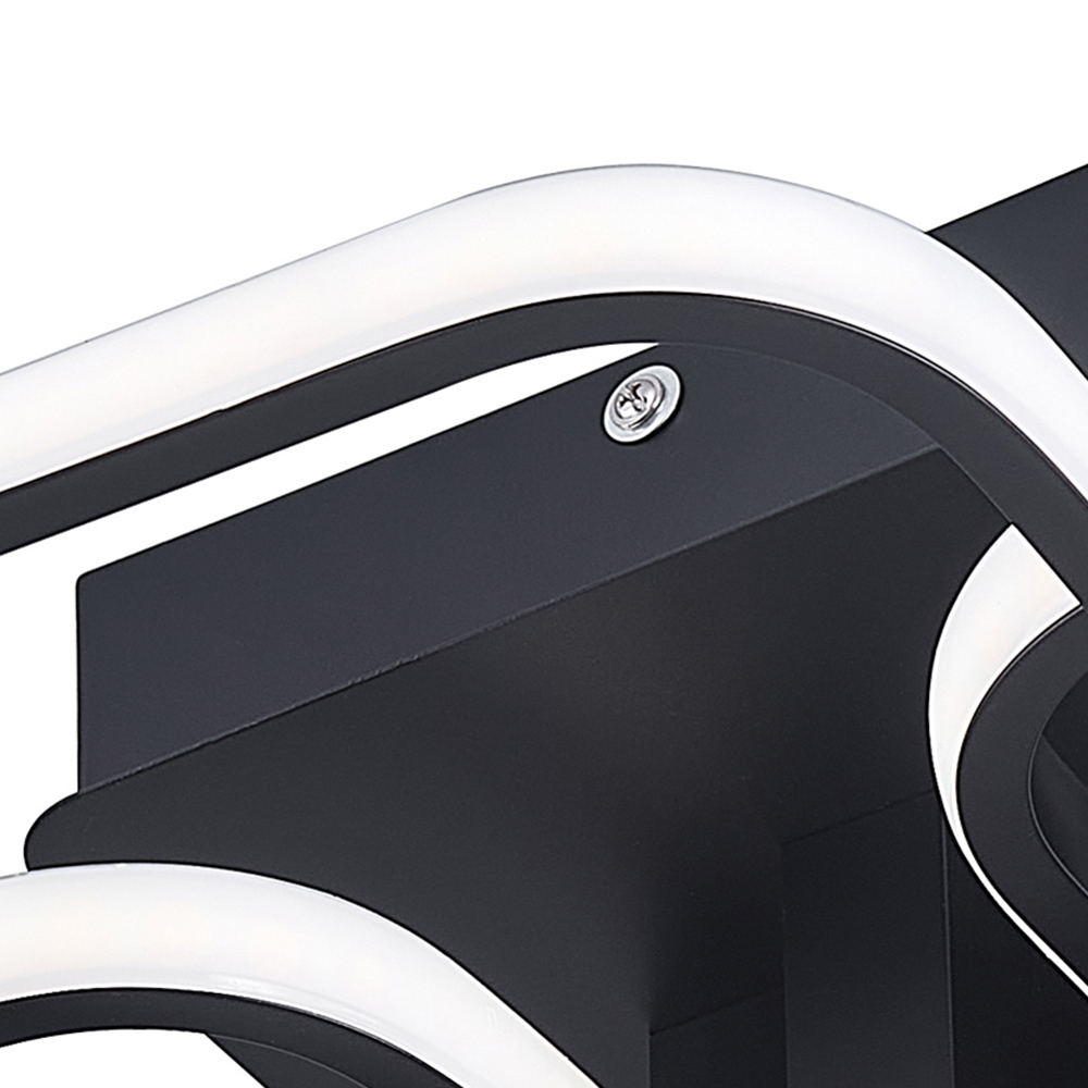 Living and Home Black 4 Head LED Ceiling Light Image 4