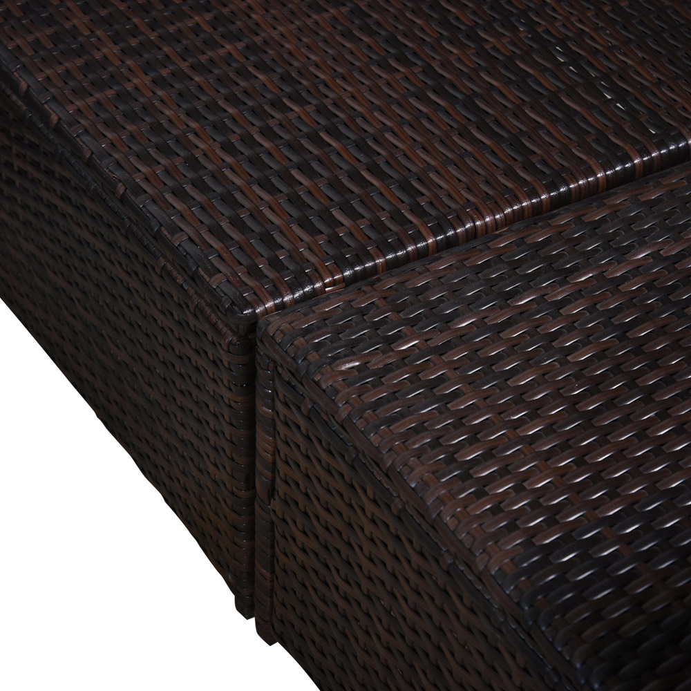 Outsunny 8 pcs Rattan Sofa Set Brown Image 3