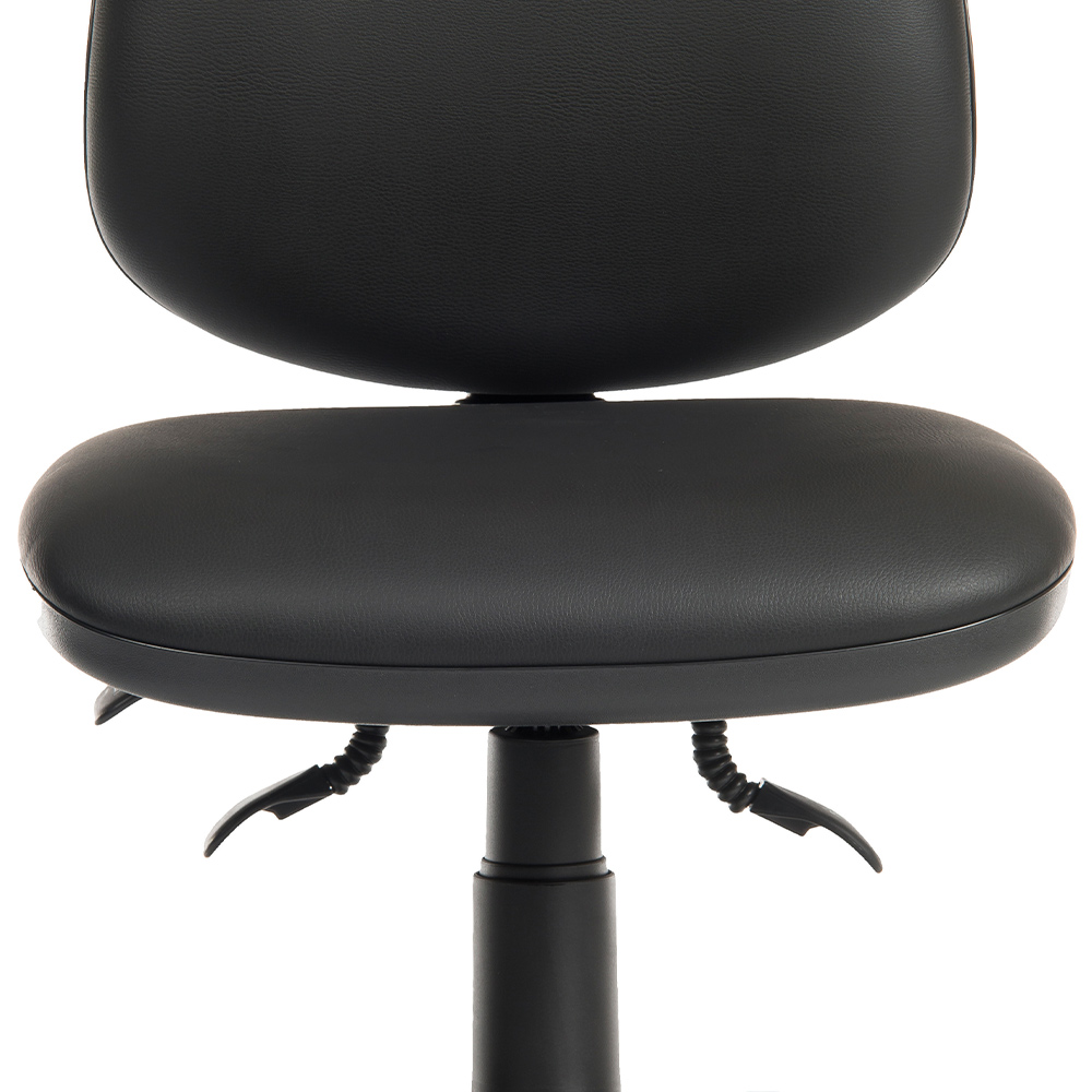Teknik Office Practica Faux Leather Desk Chair Black Image 4