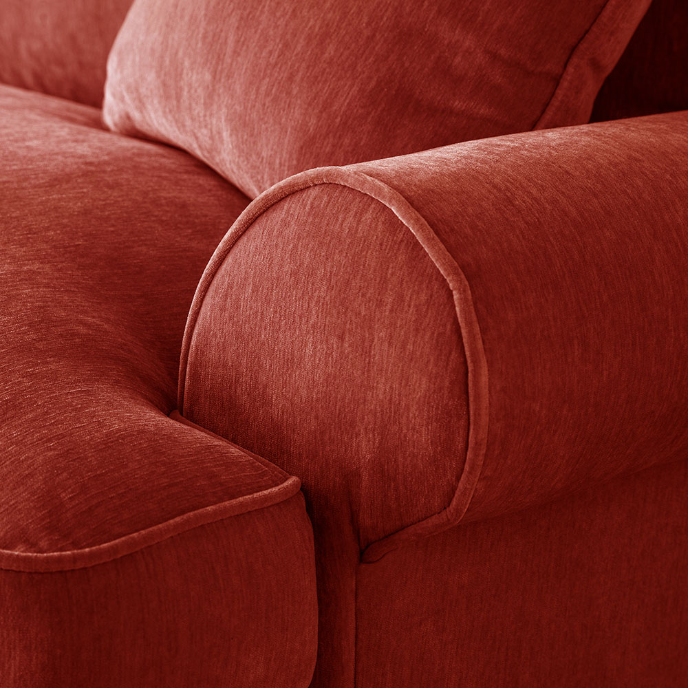 The Victoria 3 Seater Apricot Sofa Image 3
