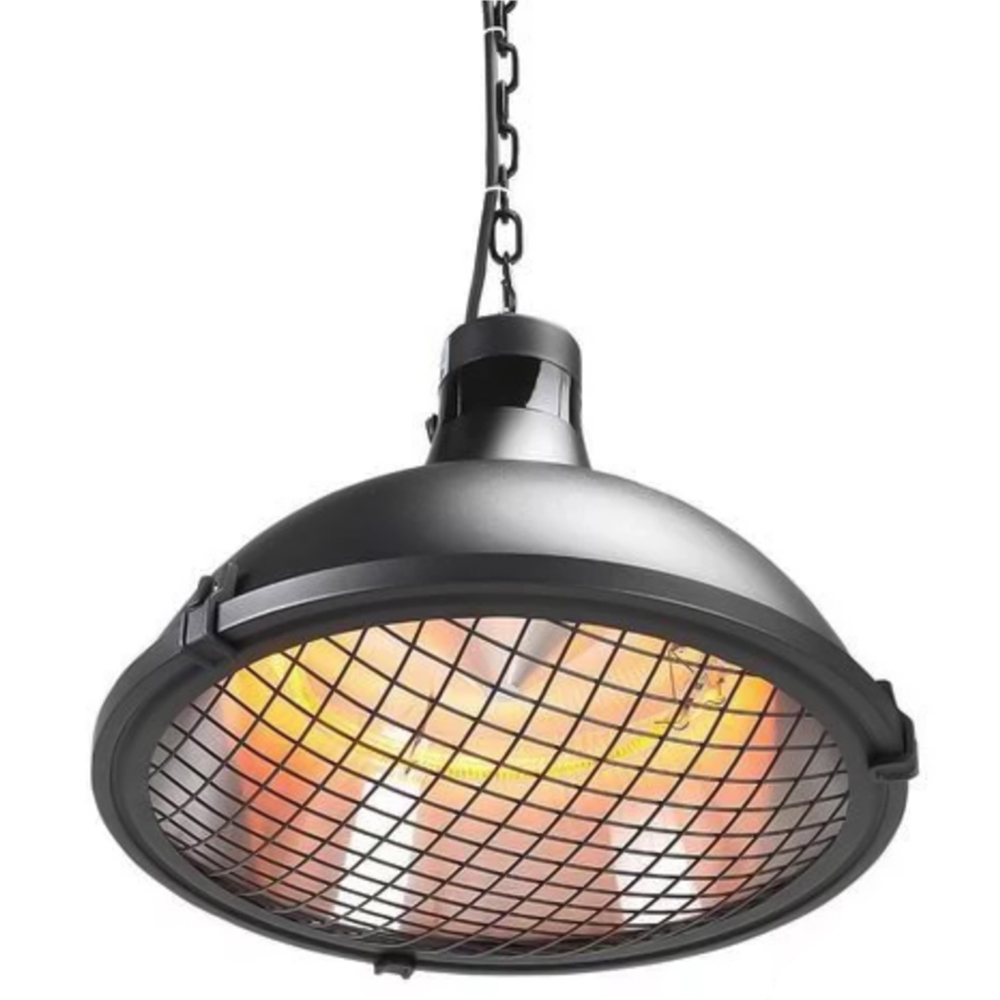 Shadow Black Diffusion Hanging Lamp Heater 2100W Image 2