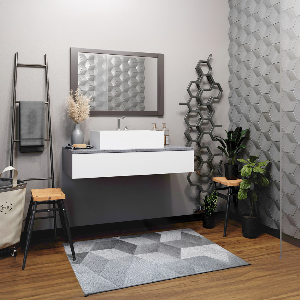 Terma Hex 1705 BTU Sparkling Grey Radiator 1700 x 573mm Image 7