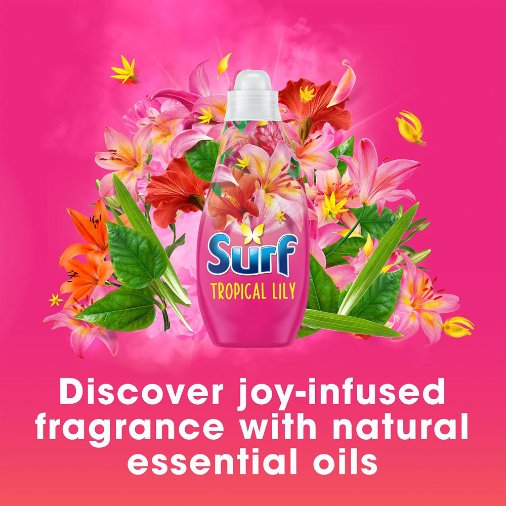 Surf Tropical Lily Laundry Detergent 24 Washes 650ml 2 Pack Image 3