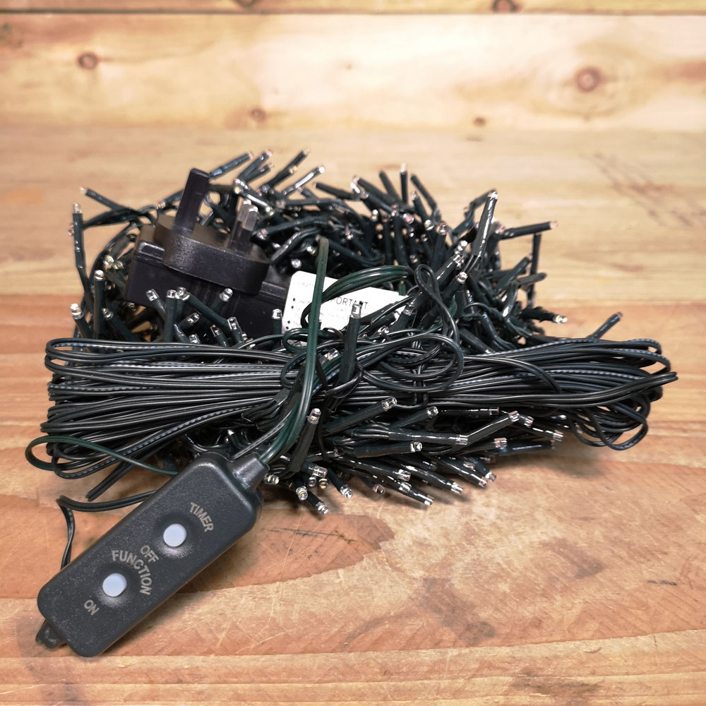 Premier ClusterBrights 480 Rainbow LED Multi-Function Green Cable Cluster Light 6.2m Image 7