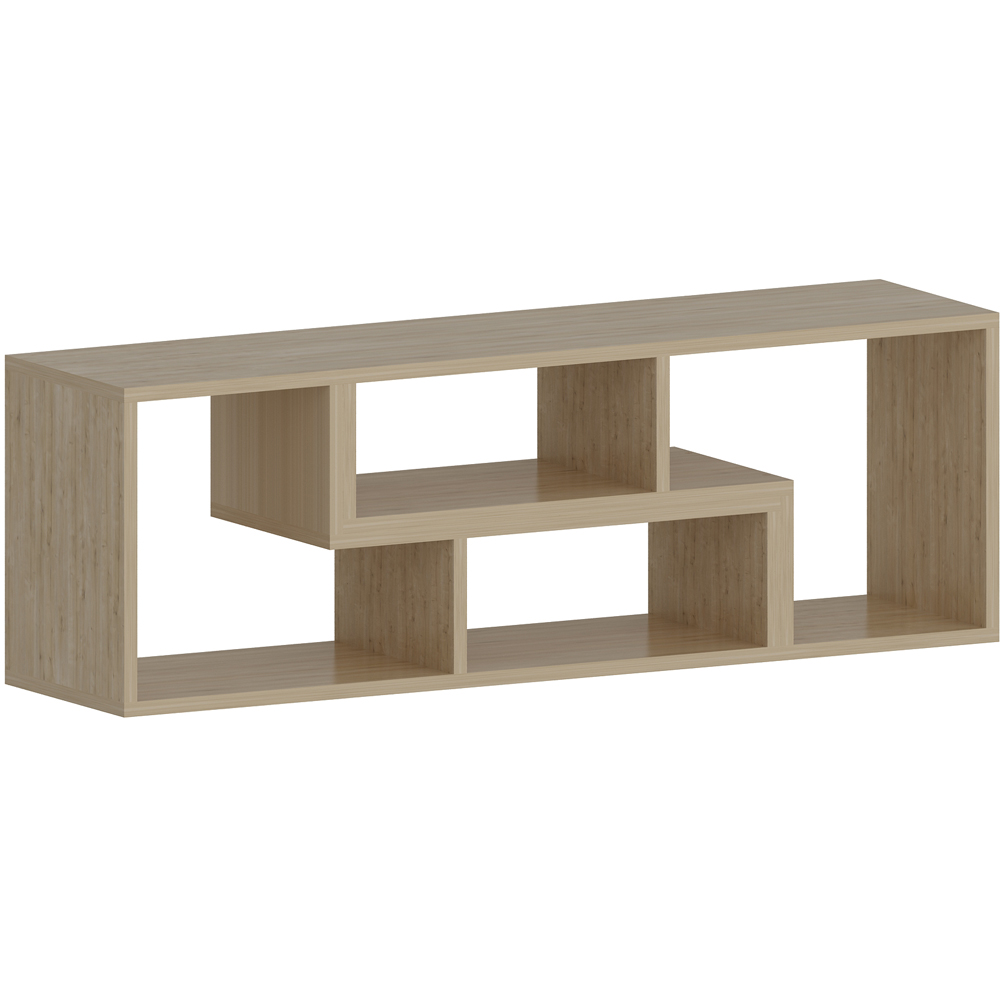 Decorotika Cubicco Oak Adjustable TV Unit Image 2