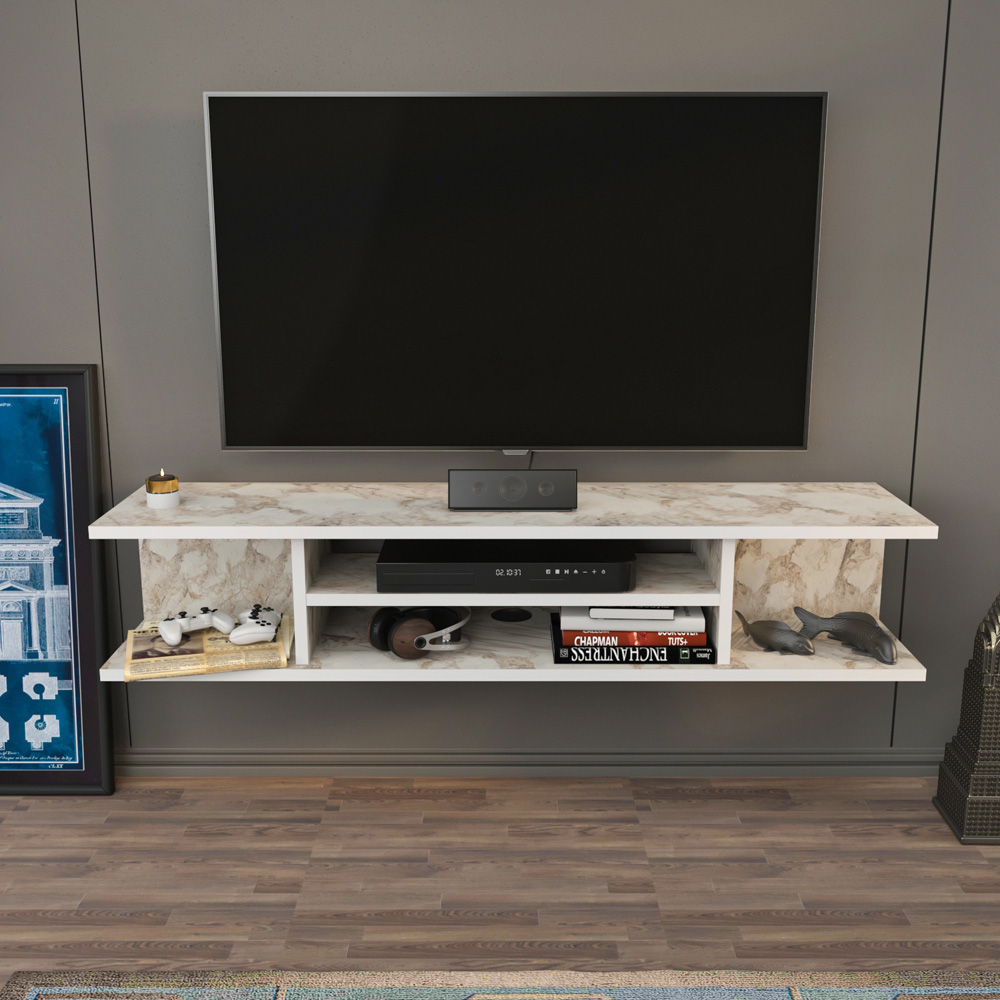 Decorotika Pivot 4 Shelf Ephesus Floating TV Unit Image 5