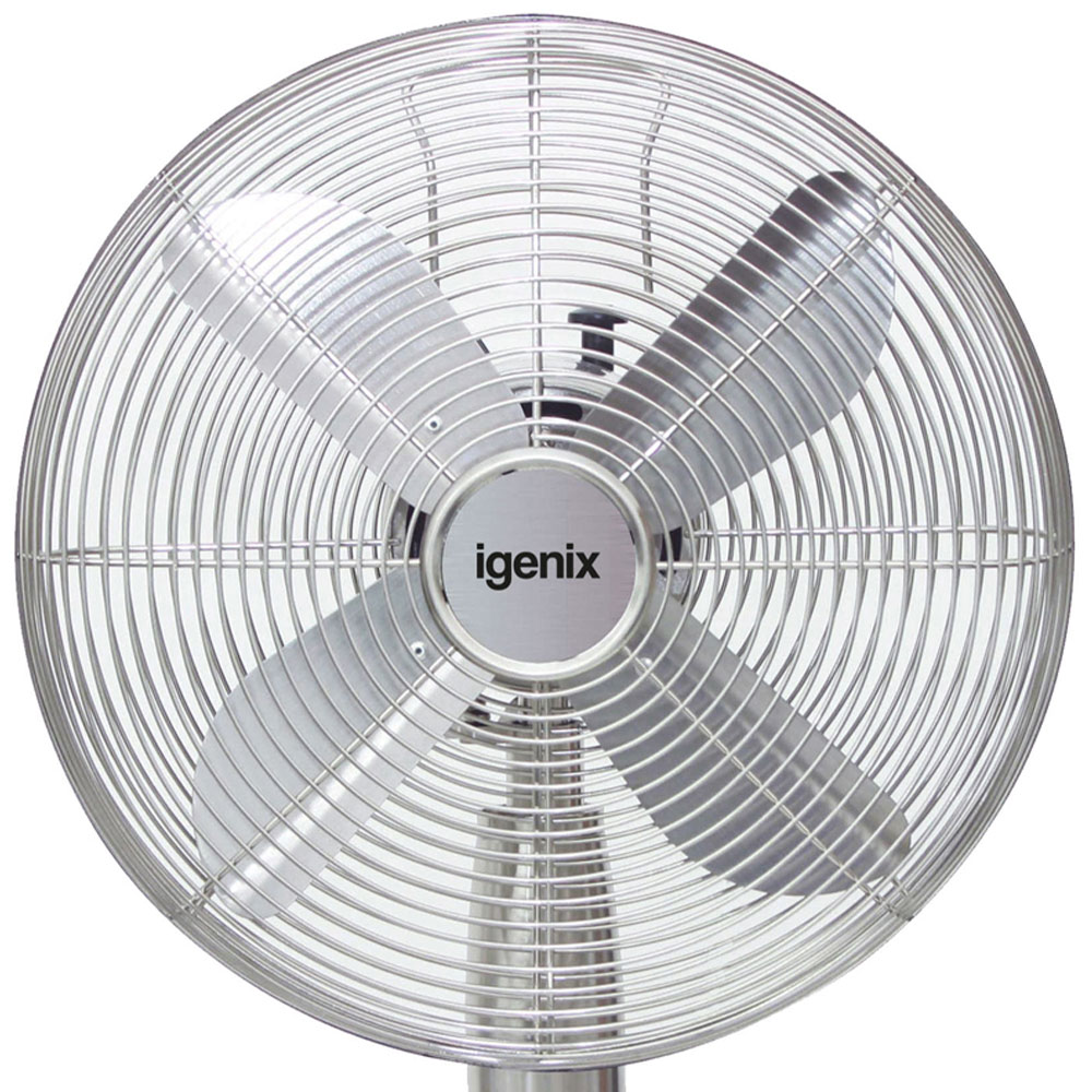 Igenix Silver Desk Fan 12 inch Image 2