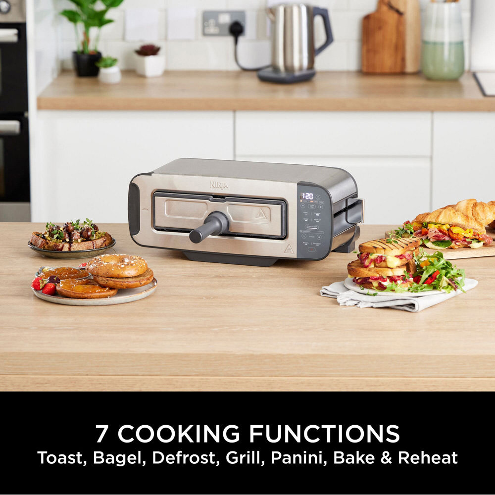 Ninja Foodi 3 in 1 Stainless Steel Slice Toaster Image 5