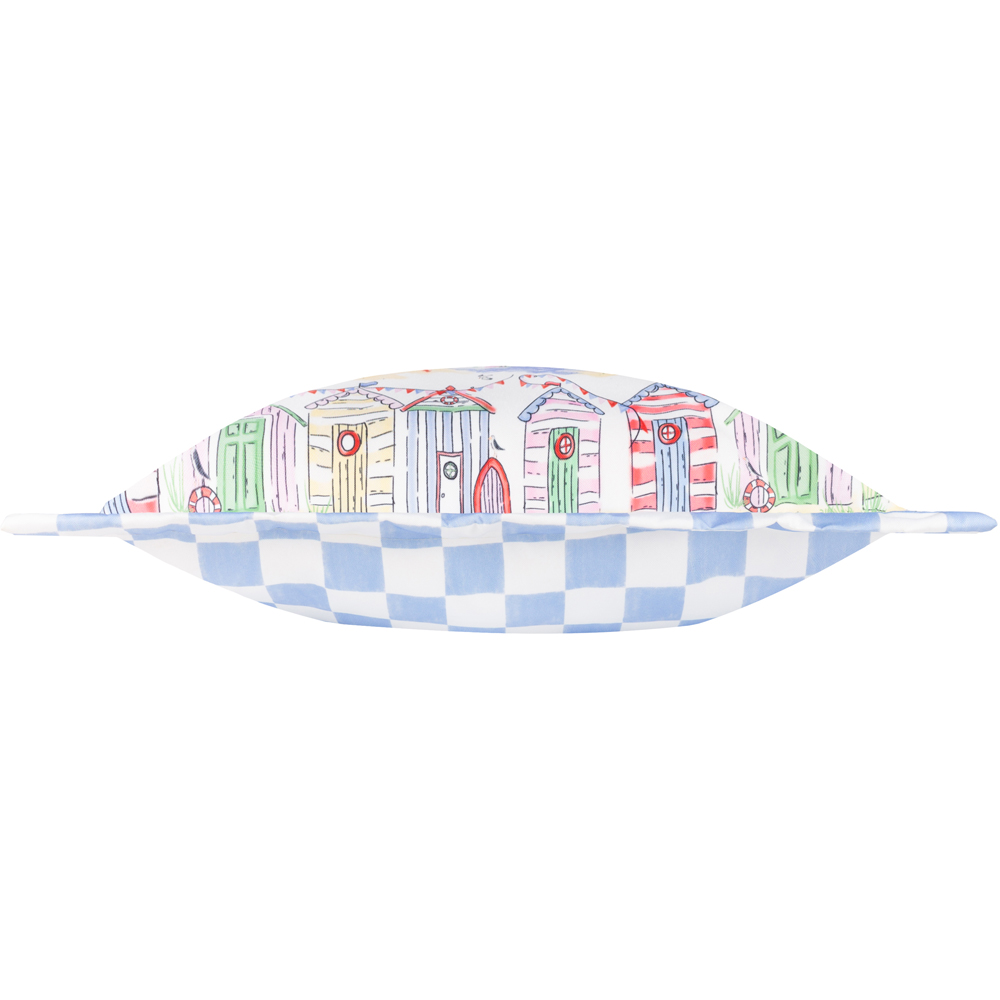 Furn Multicolour Beach Huts Square Reversible Cushion 45 x 45cm Image 3