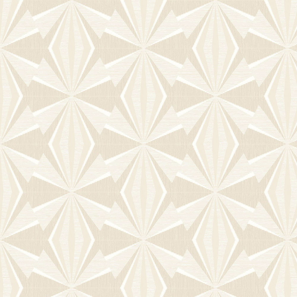 Hoopla Walls Sunray Diamond Beige Non Woven Wallpaper Image 1
