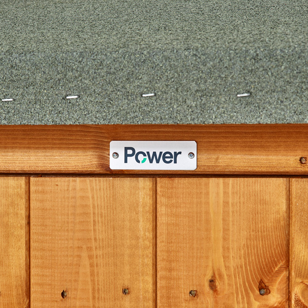 Power Sheds 14 x 6ft Double Door Pent Wooden Shed Image 3